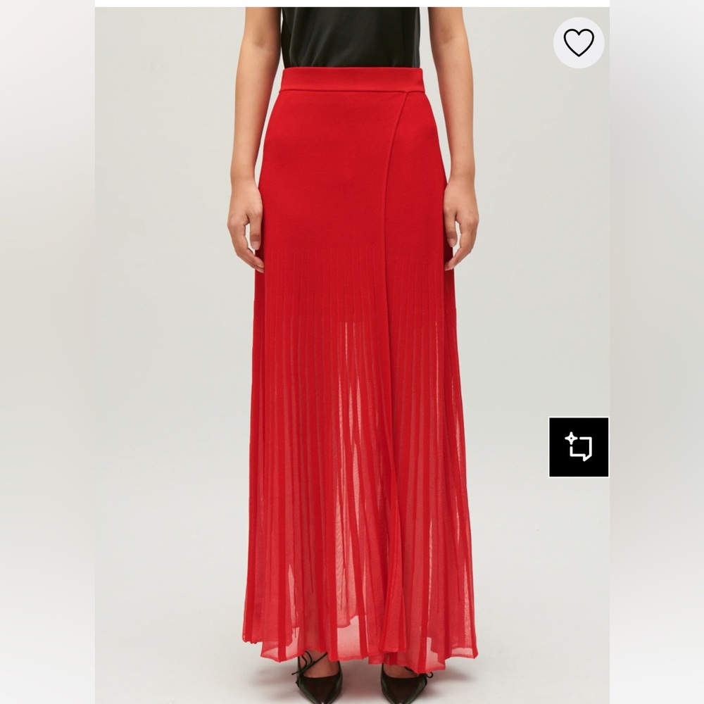 Elegant Red Women's Skirt